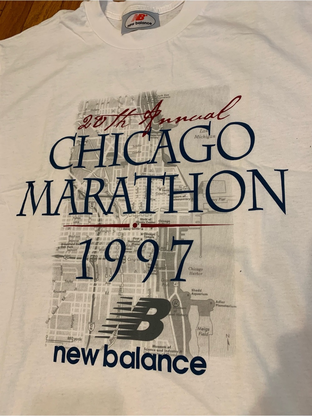 Vintage 1997 New Balance Chicago Marathon Shirt - Picture 2 of 7
